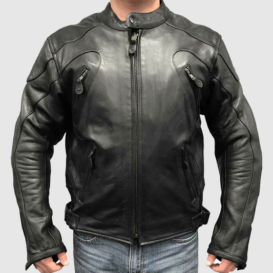 Redline Men’s Armor Cowhide Leather Sport Motorcycle Jacket