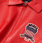 Shop Genuine Salvage Red Leather Bomber Jackets