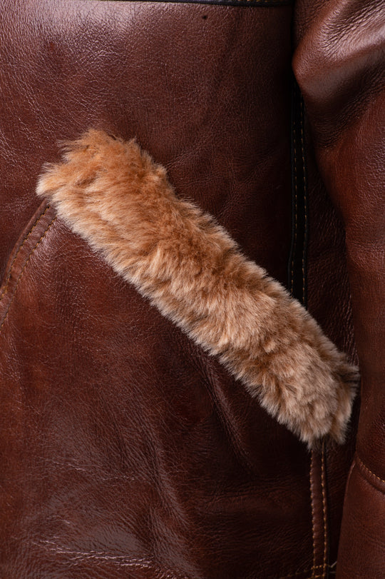 Esa Brown Shearling Jacket