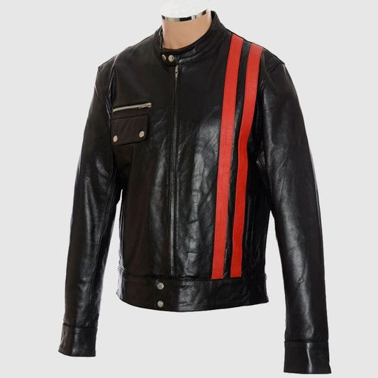 Victor Frankenstein Soft Black Leather Jacket