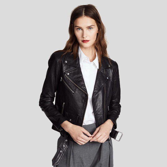 Buy Best Price Limited edition Trendy Fashion Vienna Black Biker Leather Jacket