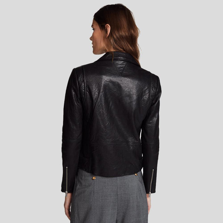Buy Best Price Limited edition Trendy Fashion Vienna Black Biker Leather Jacket