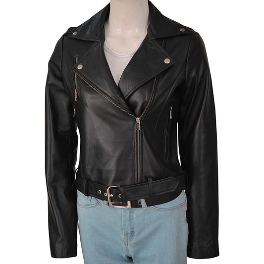 Women Cry Baby Leather Jacket