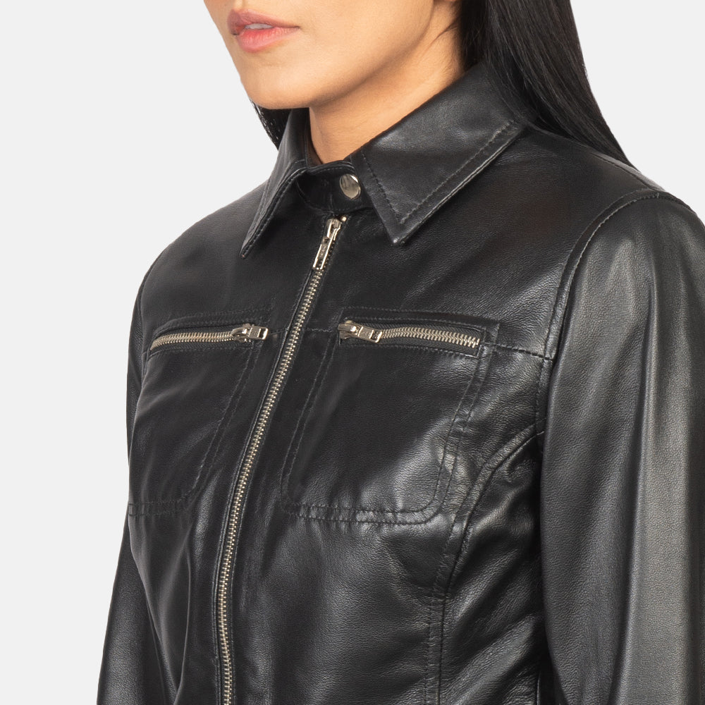 Buy Best Classic Looking Fashion Tomachi Black Leather Jacket