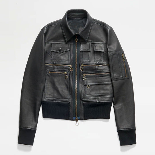 Buy Best fashion Women's Black B3 Sheepskin Shearling Aviator Motorbike Leather Jacket