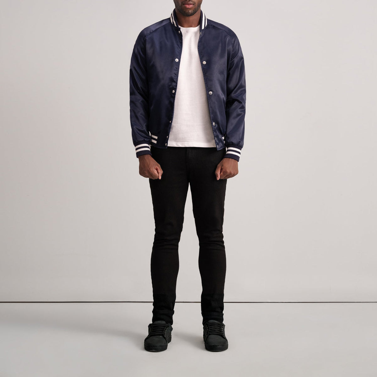 Xander Blue Varsity Jacket