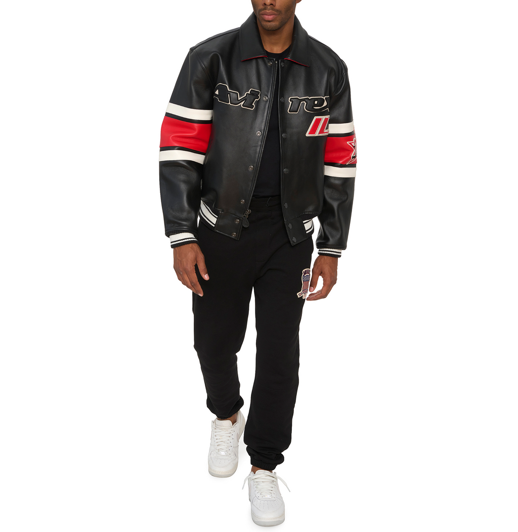 Chicago Black Bomber Jacket