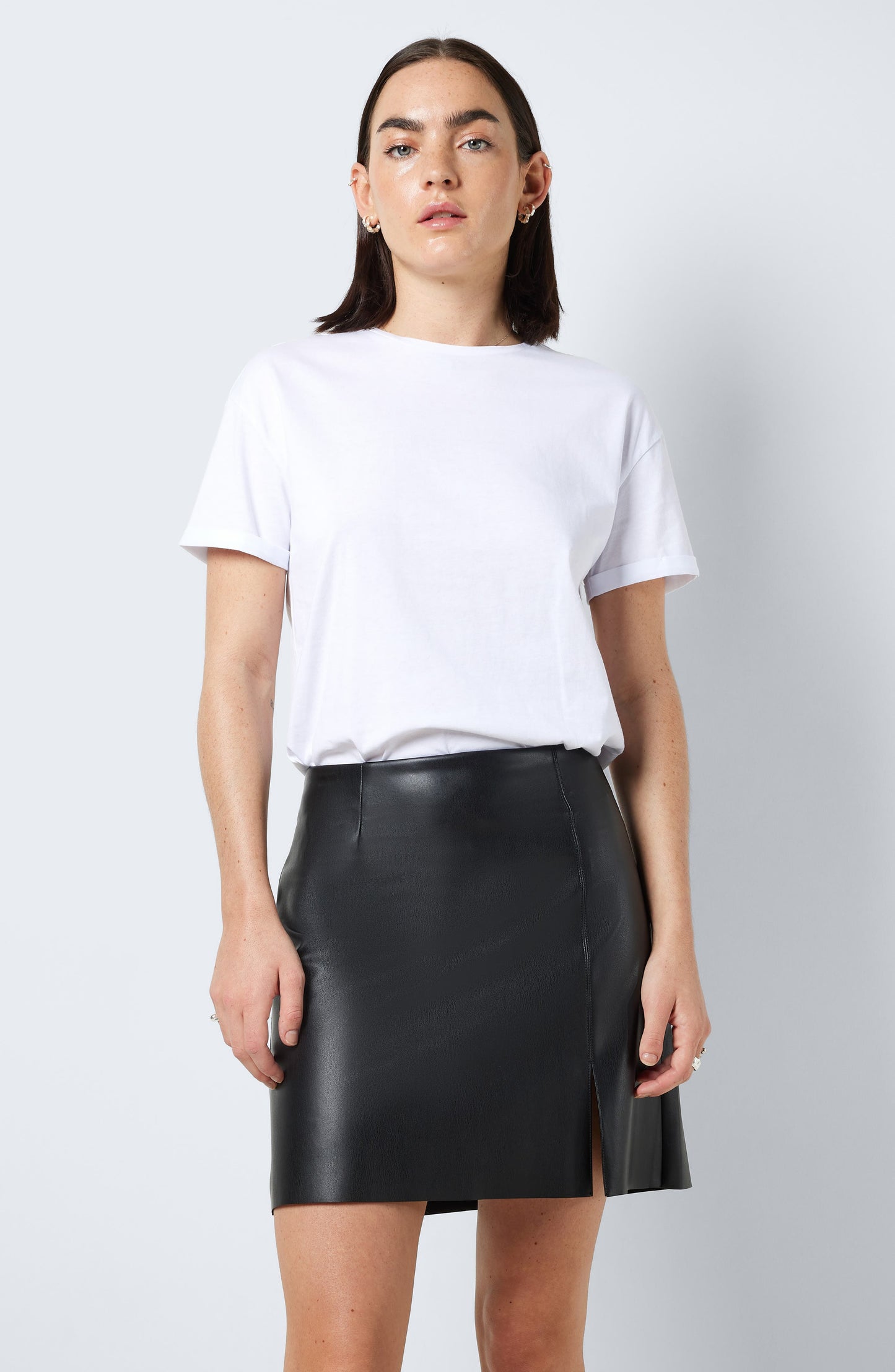 Buy Best Classic Looking Fashion Clara Faux Leather Miniskirt