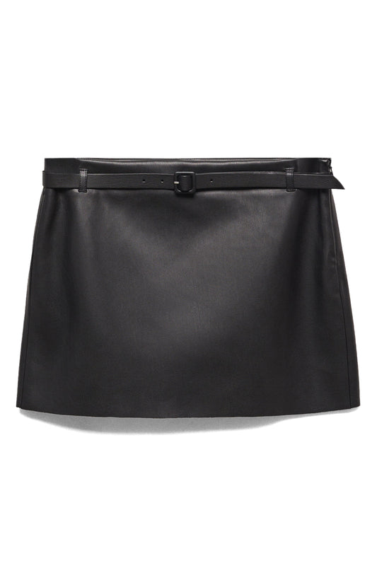 Buy Best Classic Looking Fashion Faux Leather Miniskirt