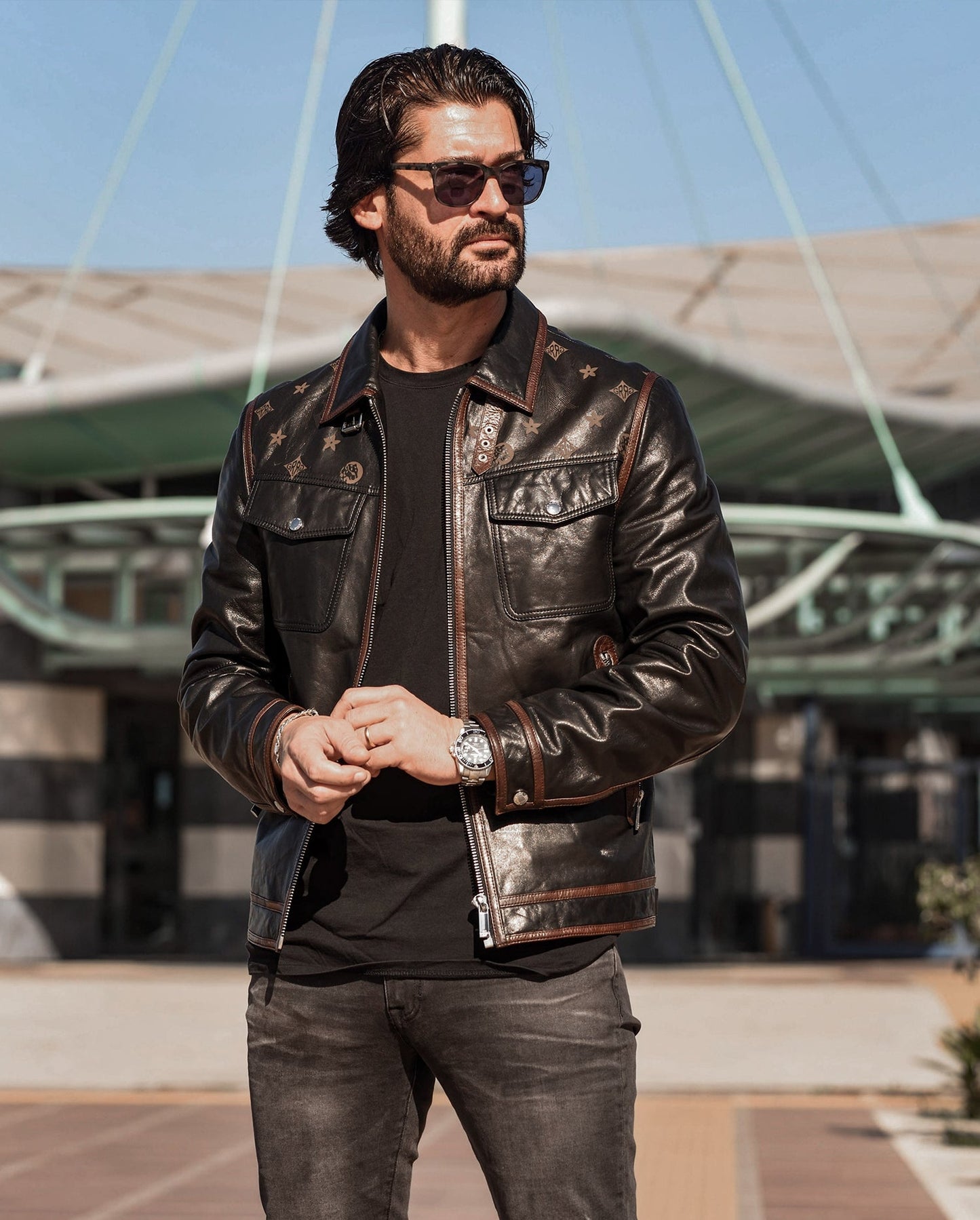 Black Classic Trucker Genuine Leather Jacket