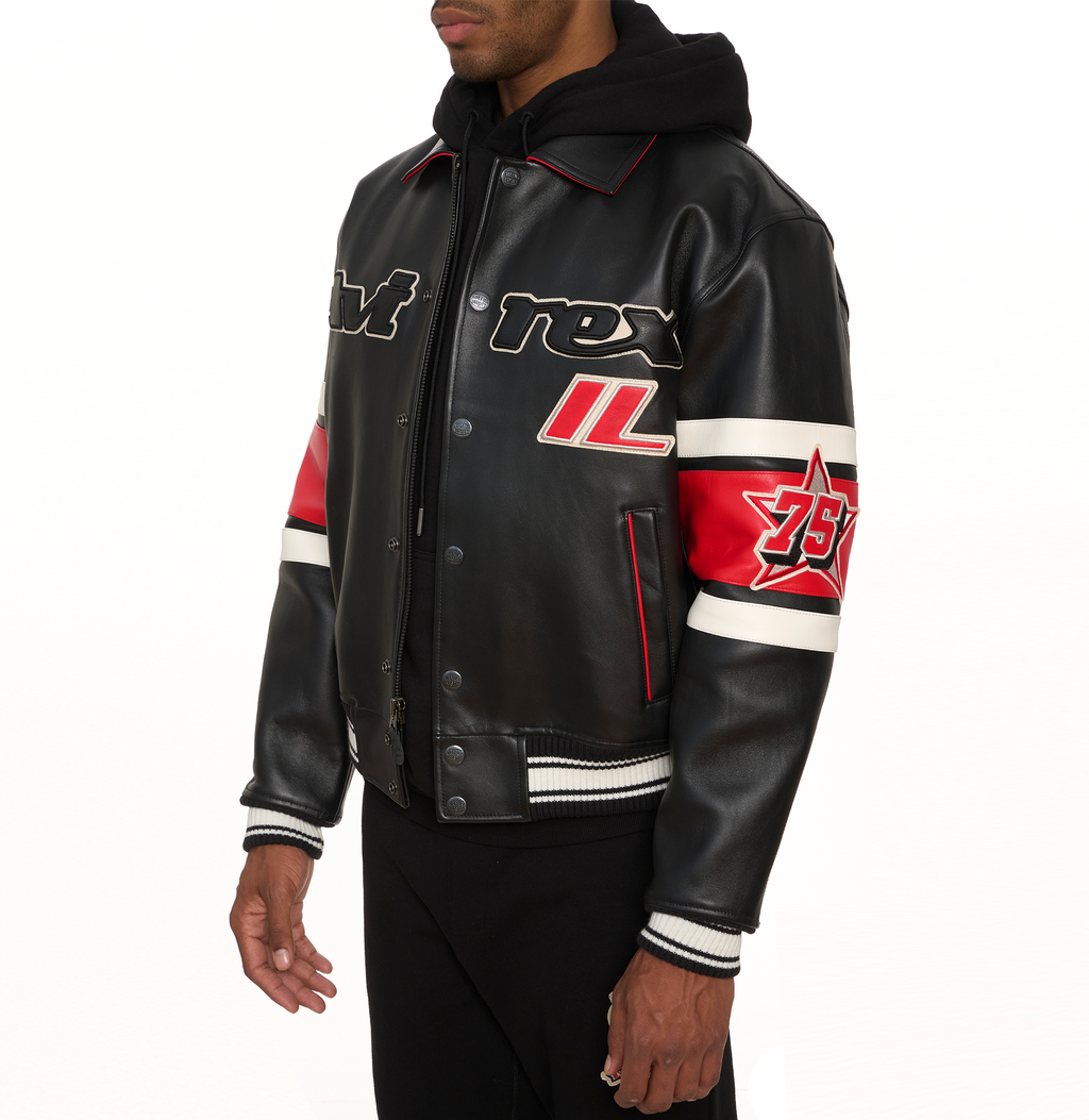 Chicago Black Bomber Jacket