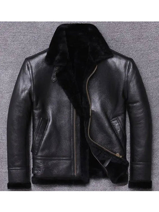 Buy Best price Mens Sheepskin Winter Fur Coat Jacket