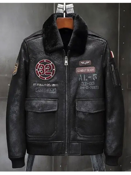 Buy Best Trendy Fashion Mens Airforce Flight Coat Embroidered Jacket