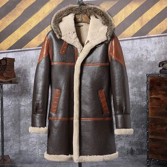 mens shearling coat​