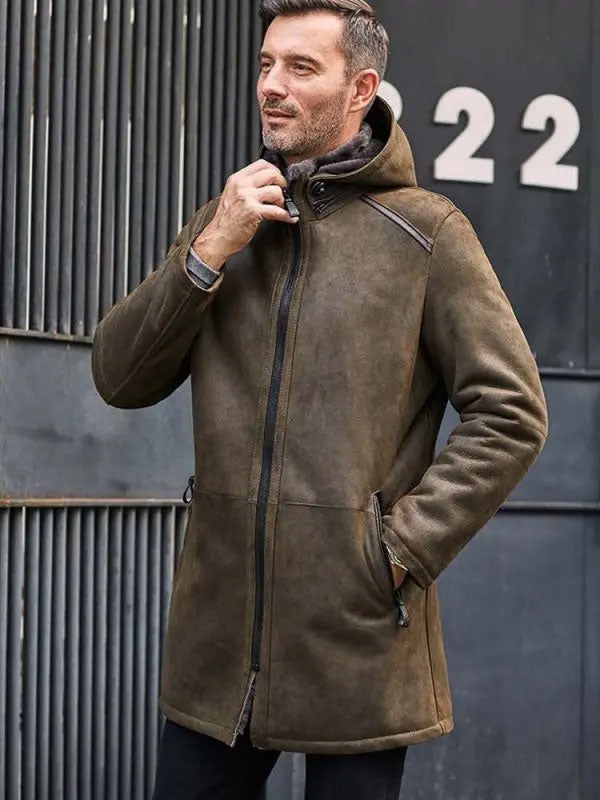 Buy Best  Jacket Long Trench Coat Removable Hooded Fur Outwear Warmest Winter Overcoat