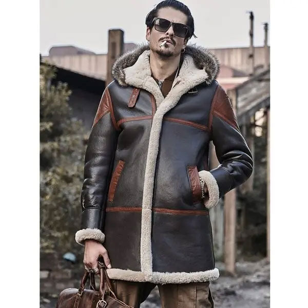 mens shearling coat​