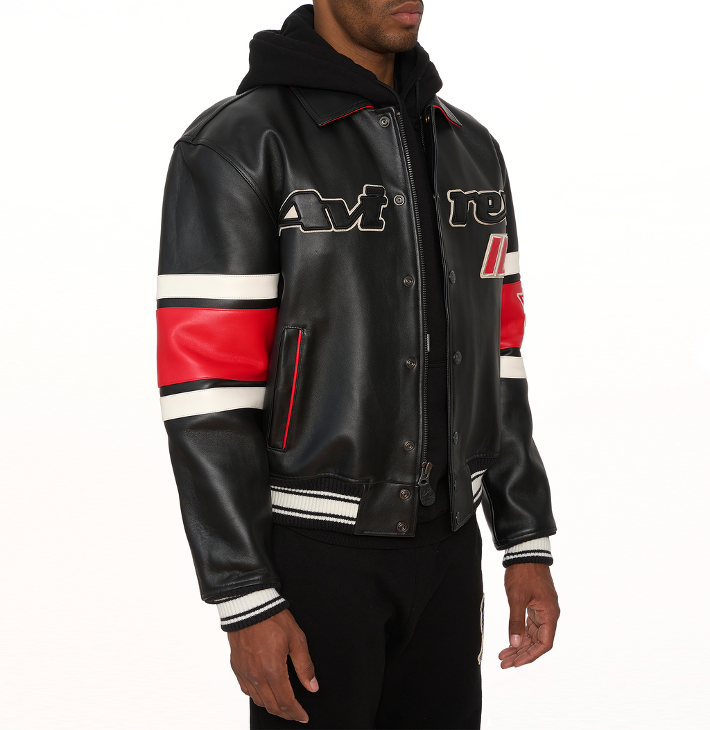 Chicago Black Bomber Jacket